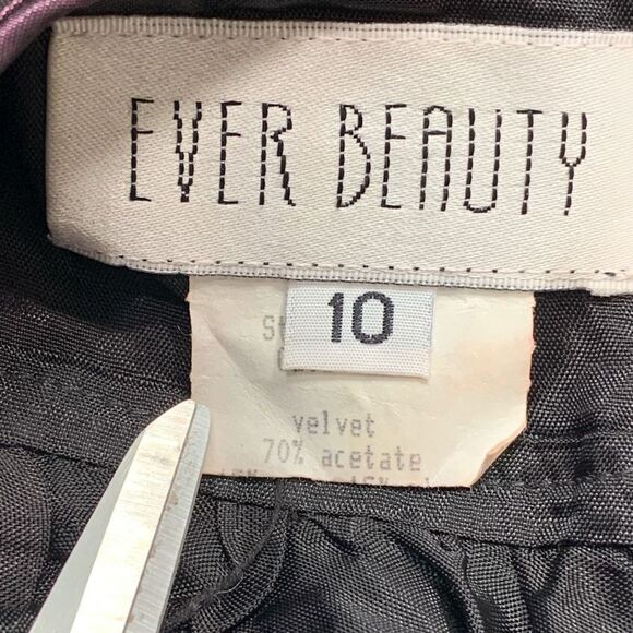 Vintage Black and Purple Prom Dress - Picture 8 of 12